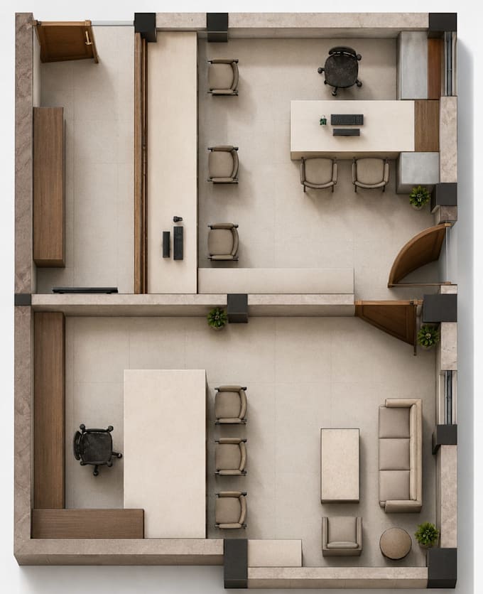 provide professional space planning and 2d floor plans