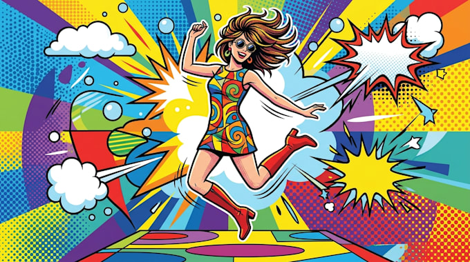 draw vector pop art illustration
