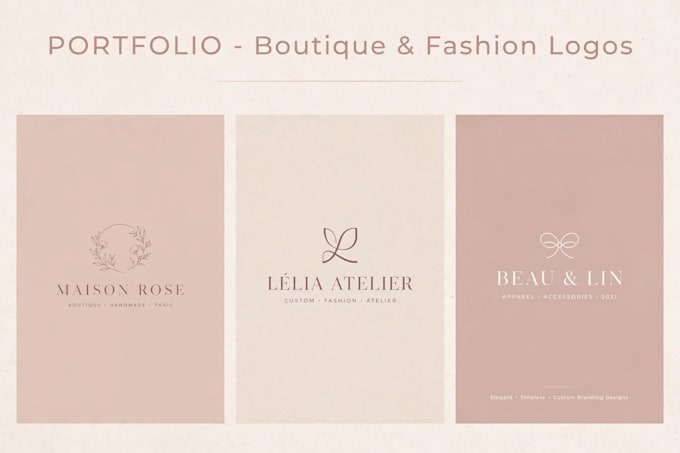 design modern minimalist boutique logo