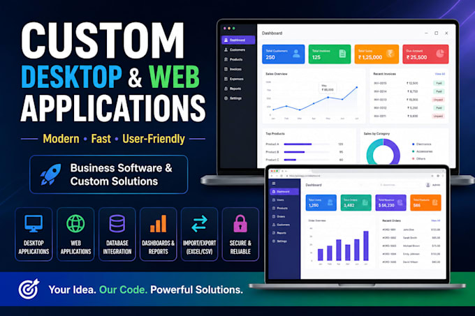 develop a custom desktop or web app for your business