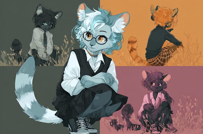design a custom furry character, fursona