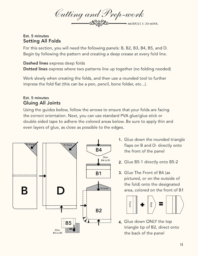 create digital blueprints, instructional books and sewing patterns