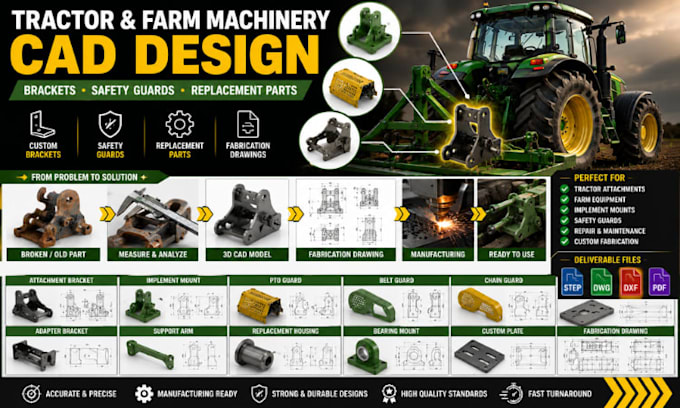 tractor attachment bracket cad, farm machine safety guards and replacement parts