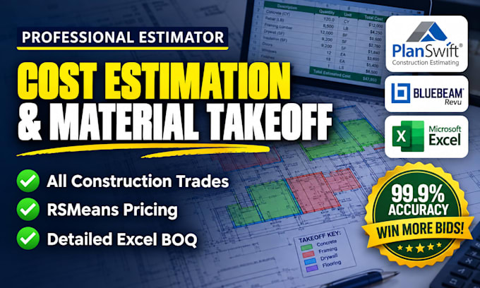 do accurate construction cost estimation and material takeoffs for your building