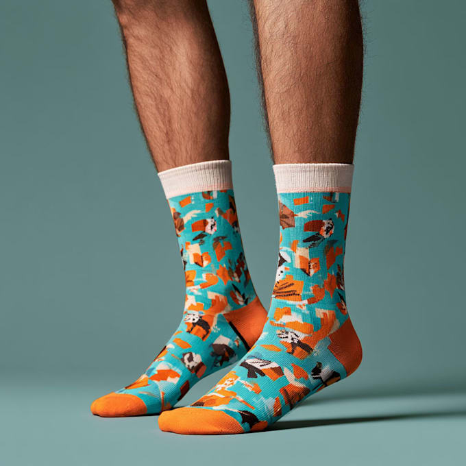 design custom and unique socks design