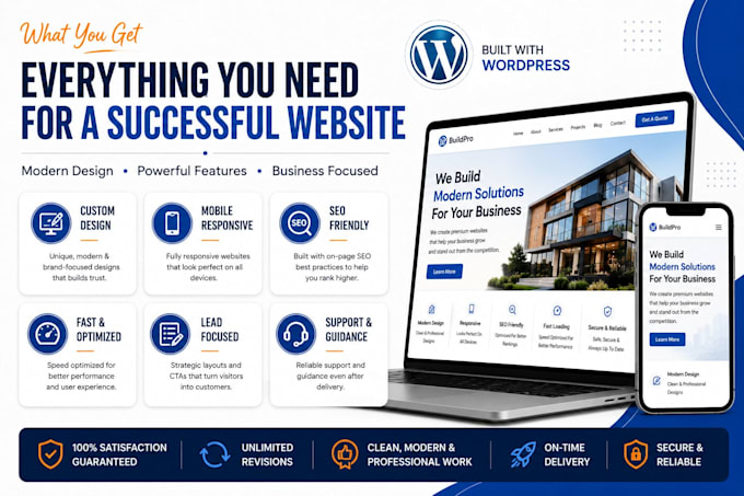 design a professional wordpress business website