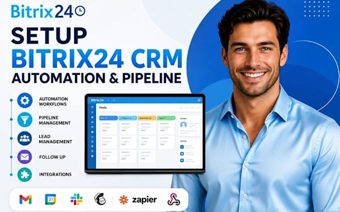 do bitrix24 CRM automation workflows pipelines lead management CRM integration