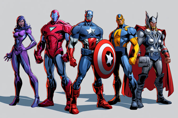create comic book and custom illustration