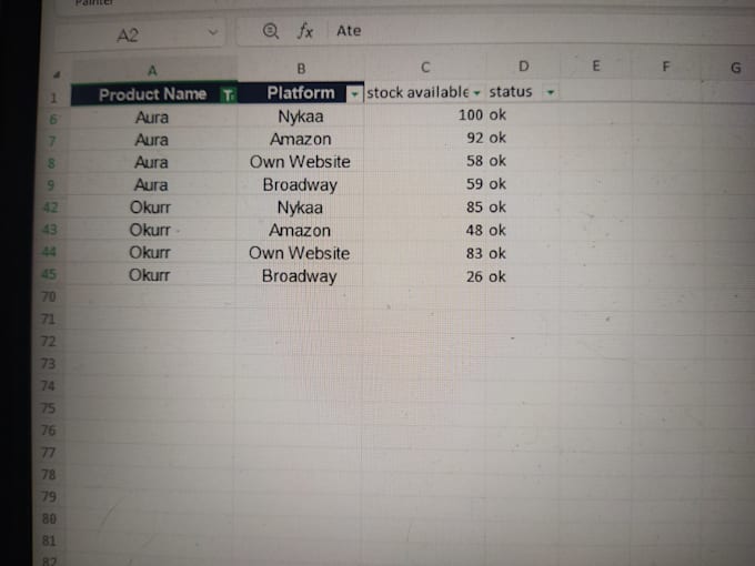 convert  your messy data into proper manner