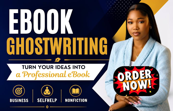 ghostwrite your business or self help  ebook professionally