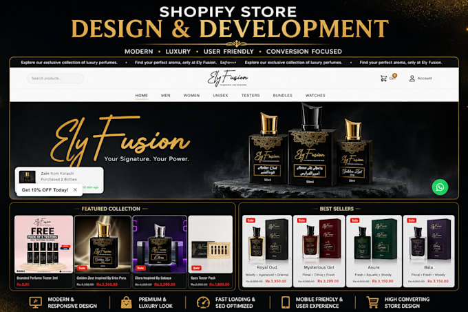 design and redesign shopify store, build shopify website, dropshipping store