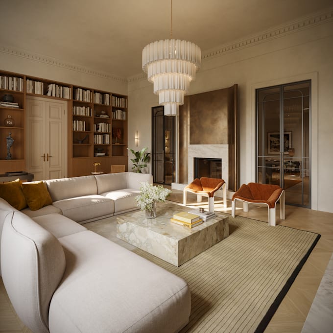 create photorealistic 3d interior rendering