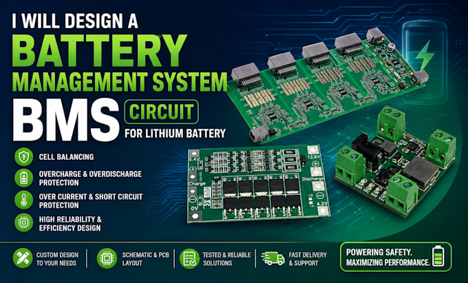 design a battery management system bms circuit for lithium battery