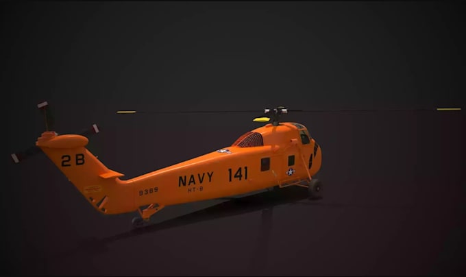 custom3d rc helicopter,fuselage,stl,3mf,flying plane render,airframe,rator model