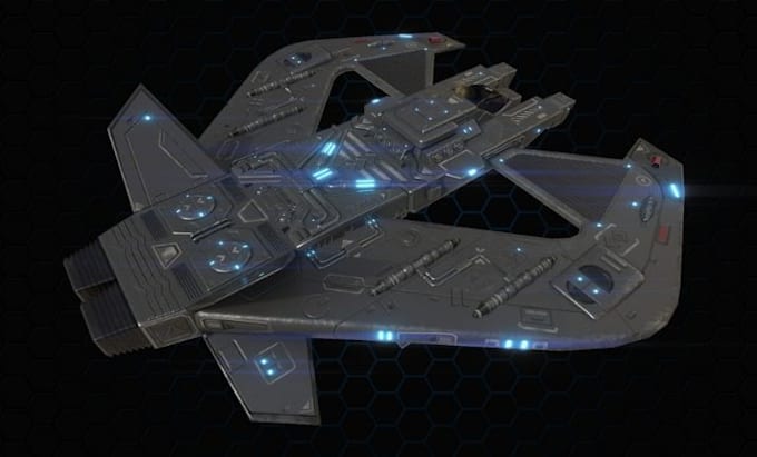 create custom game ready 3d spaceship models and sci fi assets for games