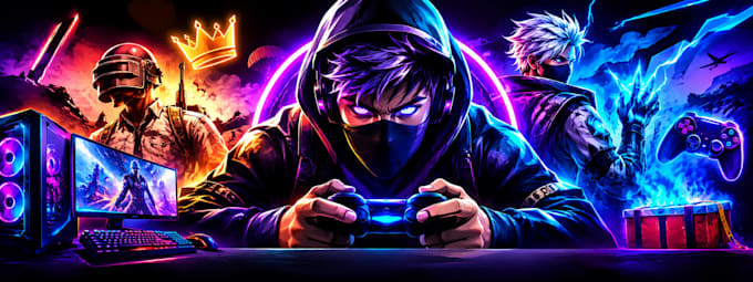 design professional youtube banner for your channel