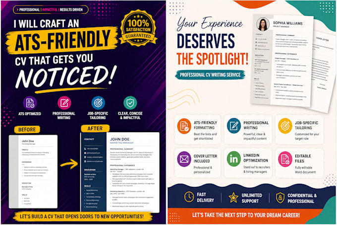create an ats friendly CV resume for UK job applications