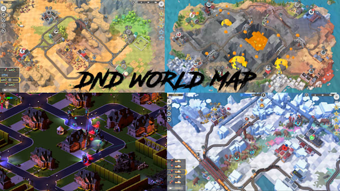 create immersive fantasy map battle map game map rpg campaign map or dnd map