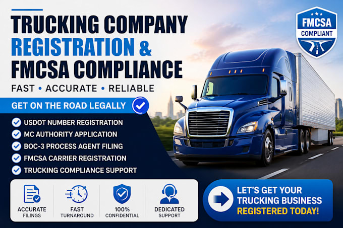 do dot, mc number, truck registration and fmcsa compliance
