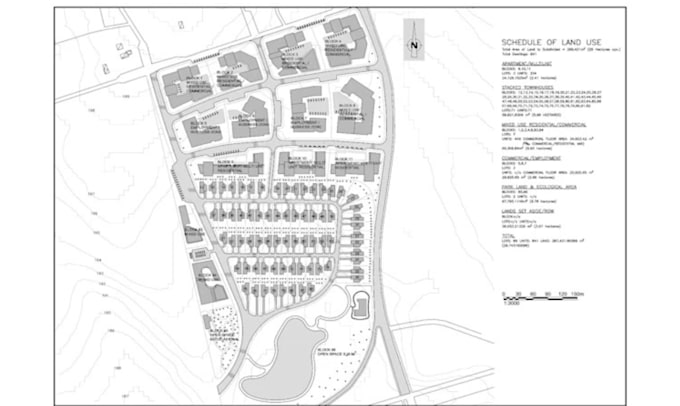 create 2d site plan, plot plan lot subdivision, grading plan property map rv map