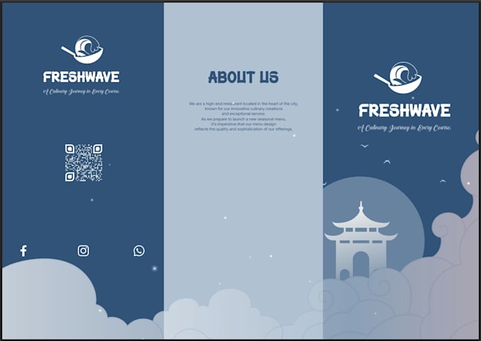 design an elegant menu for your restaurant
