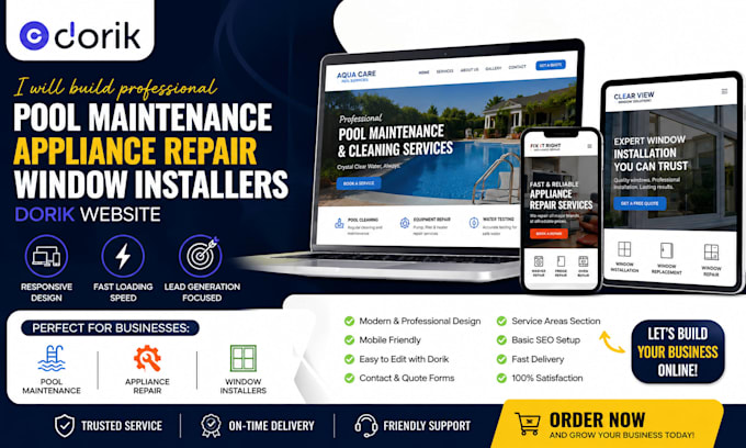 build pool maintenance appliance repair window installers dorik website