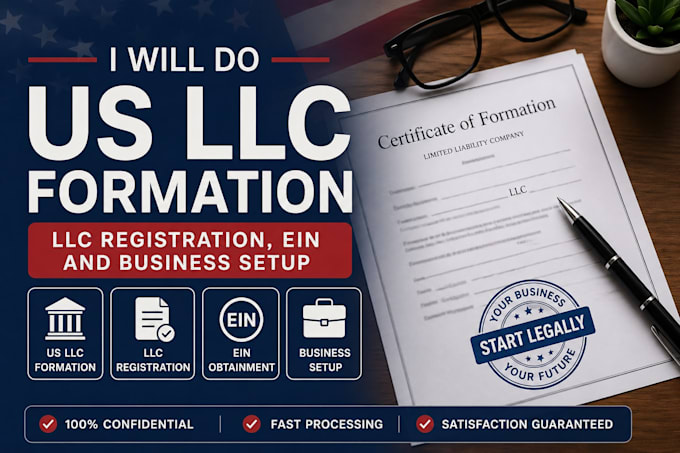 do US llc formation, llc registration, ein and business setup wyoming llc