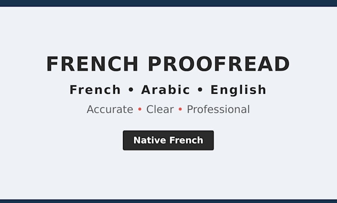 proofread and correct french text