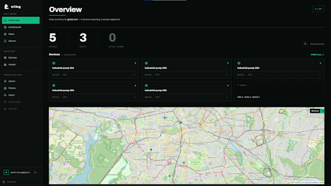 build a real time iot dashboard using react or thingsboard pe