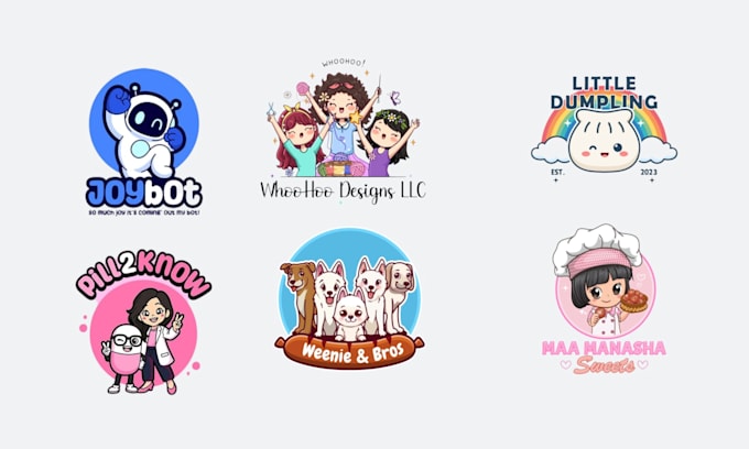 do kawaii chibi animal mascot for your