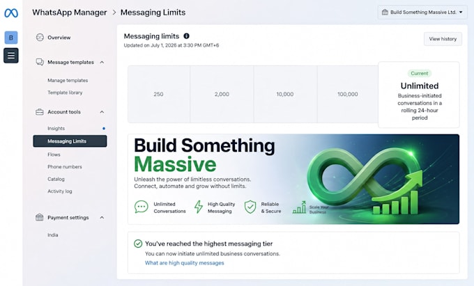 do whatsapp api, whatsapp automation, whatsapp chatbot, verified bm, cloud api