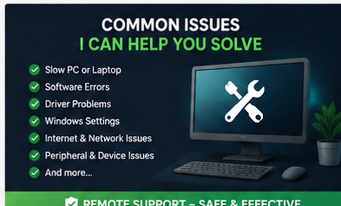 provide remote PC and windows technical support