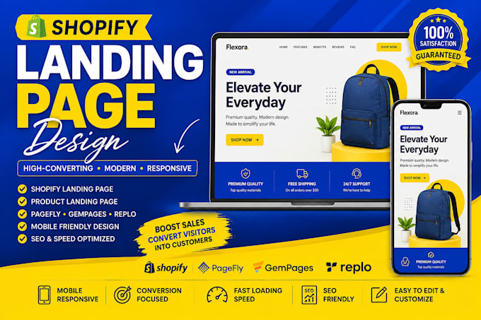 design a high converting shopify landing page