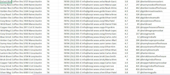 scrape google maps for targeted local business leads in excel