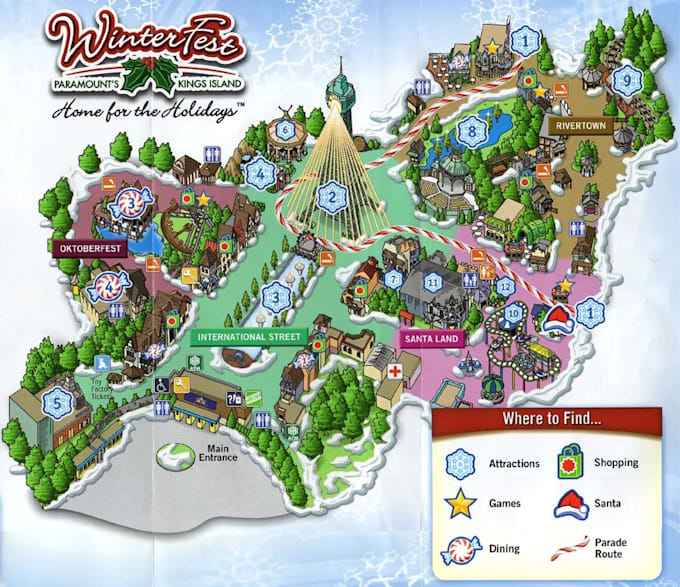 design festival maps, vector map illustrations, event maps