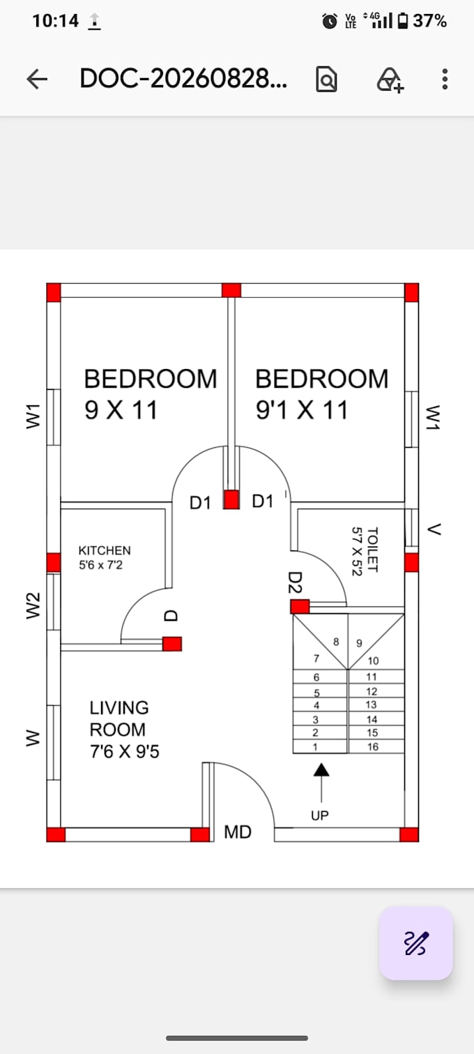 professional 2d autocad floor plan design and drafting