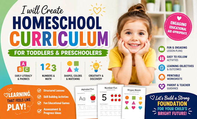 create children course for homeschool toddlers course development