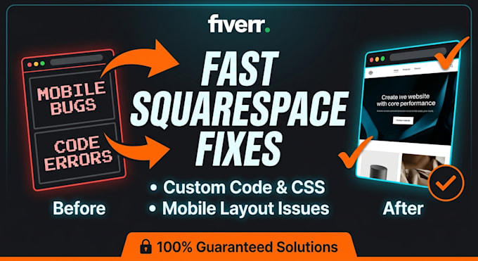 fix squarespace bugs custom css mobile layout and redesign issues
