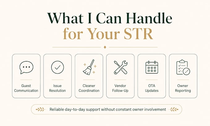 be your airbnb co host and manage your str guest communication