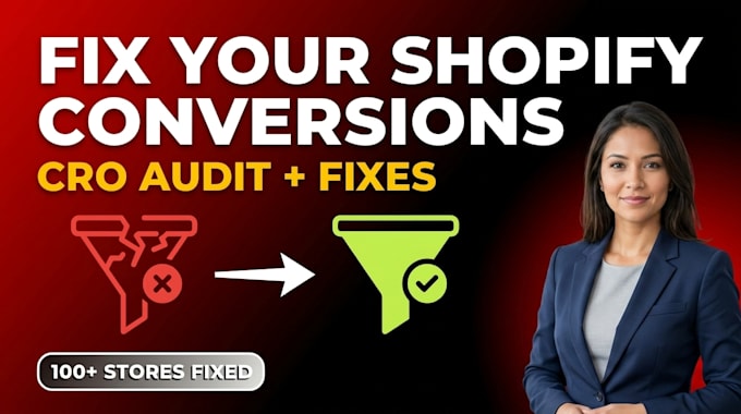 fix shopify conversion issues with shopify cro audit to increase sales