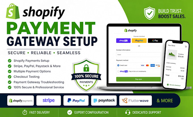 configure shopify payment and fix payment issues setup