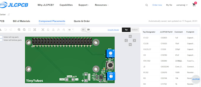 design hat pcb for raspberry pi ready for manufacturing jlcpcb