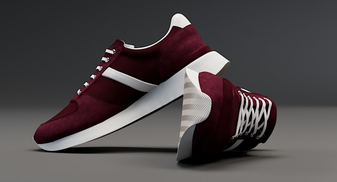 create 3d shoe design 3d footwear modeling and sneaker rendering