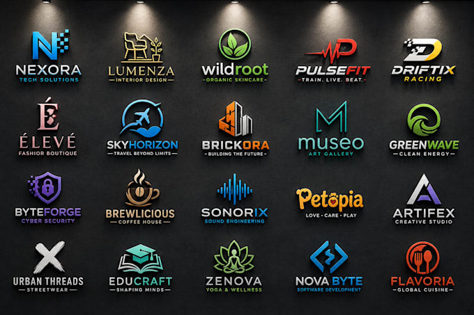 design multiple custom logo concepts for you