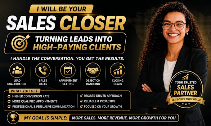be your remote sales closer appointment setting sales agent b2b lead generation