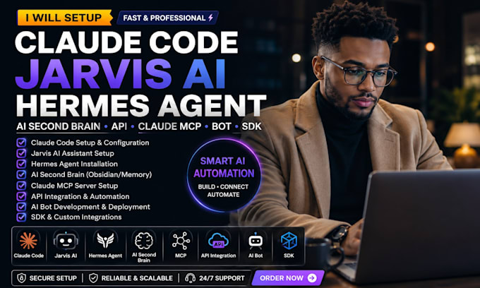 setup claude code jarvis ai hermes agent ai second brain api claude mcp bot sdk