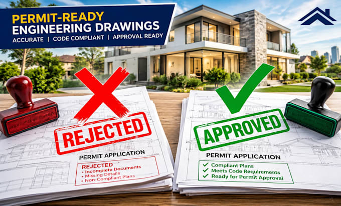 prepare engineering stamp on civil and structural drawings for permit in texas