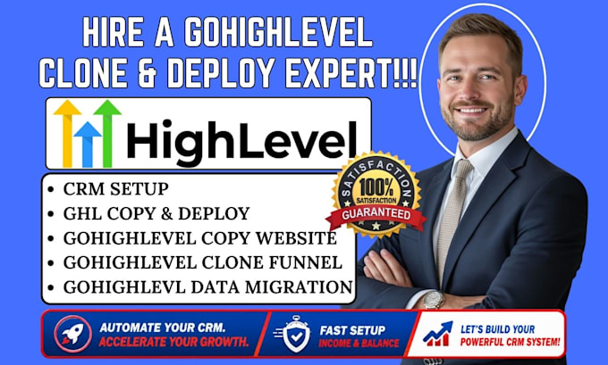 do gohighlevel funnel clone copy website ghl landing page crm data migration
