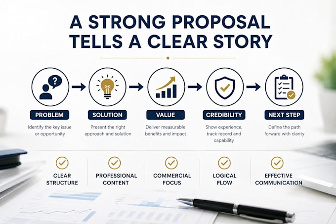 write and structure a professional business proposal
