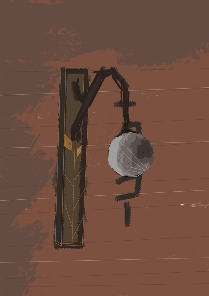 digital illustrations such as objects, landscapes and characters